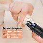 Rechargeable Pet Nail Grinder With LED Light - USB Powered Lithium Battery Ideal For Dogs & Cats