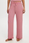 Cotton On Sleep Recovery Wide Leg Pant - Red White Stripe