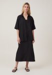 Cotton On Haven Short Sleeve Shirt - Black