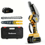 - MINI Chainsaw Cordless 6 Handheld Chain Saw With Battery Set