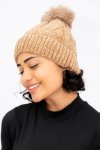Women’s Pom Pom Beanie Fleece Lined Winter Hat