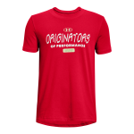 Boys' Ua Originators Short Sleeve - Radio Red Yxl