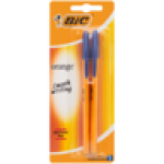 BIC Orange Blue Fine Ballpoint Pens 2-PACK
