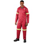 CONTI Trade Polycotton Suit - Reflective Arms & Legs - Yellow Tape