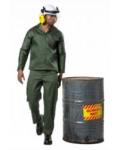 Polycotton Two Piece Bottle Green Acid Resistant Conti Suits Conti Suits