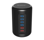 Orico 4XUSB3.0 And 2XCHARGING Ports Ultra-mini Hub Black