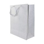 Gift Met. Silver With Satin Handle 26+12X32CM
