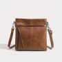 Retro Mini Crossbody Bag Trendy PU Leather Shoulder Bag Simple Zipper Square Bag For Daily Use