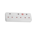 3 Way Medium Surge Adaptor White