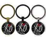 1 3PCS Elegant Xo Keychains In Black Antique Bronze & Silvery Creative Gift For Teachers