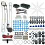 Car Power Window Kit 12V Universal 2 Door Electric Window Lifter Kit