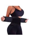 Hot Shaper Power Slimming Body Shaper & Waist Trainer Belt - Black - S