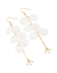Goldair Gold Iridescent Petal Drop Earrings