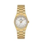 Womens Gold Stainless Steel Watch
