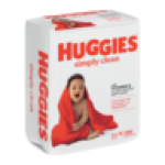 Huggies Simply Clean Baby Wipes 4 X 72 Pack