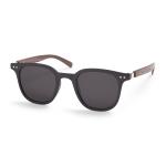 Black Wood Print Clubmaster Sunglasses