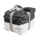 Face Cloth 30X30CM Honeycomb Grey 12PC
