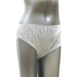 Disposable Womens Shorts White With Dots 6 PACK