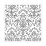 Baroque Ornament Silver Serviette 33X33CM