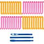 40 Piece Heatless Hair Curlers Wave Styling Kit With Styling Hooks
