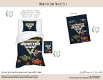 Kids Duvet Set Monster Jam Trucks