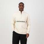 Word Quarter Zip Sweat-ivory - 3XL