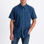 Jeep Check Short Sleeve Yarn Dyed Shirt - M
