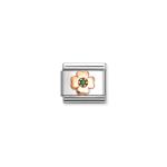 Composable Classic Link Four-leaf Clover Green Stone
