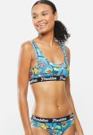 U-back Bralette - Blue & Red