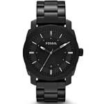 Fossil Machine Black Round Stainless Steel Men's Watch FS4775