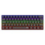 Syntech T-dagger Arena 61KEY Brown Switch Rainbow LED Gaming Mechanical Keyboard - Black