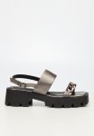 Deviant 2 Chunky Lug Sole Sandal - Pewter