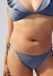 Tie Tanga Bikini Bottoms - Dusty Blue