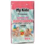 My Kidz Premium Super Day Dry Baby Diapers Large 50S