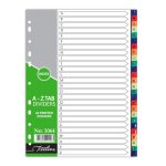 A4 Index A To Z Rainbow Printed Pvc Divider 26 Part