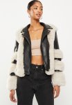 Sissy Boy Rilla Fashion Pu Jacket With Faux Fur - Black stone