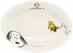 Kaneshotouki Peanuts 606133 Snoopy Joy Curry Plate 7.1 Inches 18 Cm White