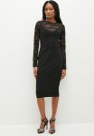 Sissy Boy Keep It Classic: Midi Dress With Lace Insets - Black