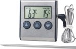 Multi-function Digital Grill Bbq Oven Meat Thermometer timer Thermometer With Fork Kitchen Thermometer