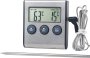 Multi-function Digital Grill Bbq Oven Meat Thermometer/timer Thermometer With Fork Kitchen Thermometer