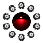 10 Pcs 0.5W T3 Instrument Panel LED Light Dashboard Indicator Lamp Bulb Red Light