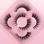 Luxurious Russian Volume False Eyelashes - 3/9/15 Pairs Fluffy & Thick C-Curl For Dramatic Parties & Everyday Glam Beginner-Friendly Travel Essentials