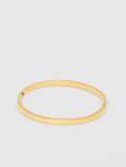 Talia Textured Hinge Bangle - 0 Gold Plated
