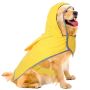 Adjustable Waterproof Dog Raincoat Slicker For Medium And Large Dogs