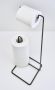 Toilet Roll Holder Stand Square Steelcraft Black W15.6CMXD15CMXH15CM