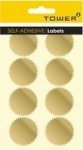 N40 Notarial Seals - Gold 40MM 72 Pack