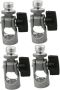 4PCS Aluminum Alloy Level Bracket Tripod Adapter Dual Slope Adjustment