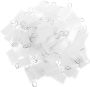 50PCS Writable Blank Plastic Key Tags With Split Ring Travel Luggage Id