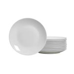 Larah Opal Glass Side Plate 7" Plain White Tbd
