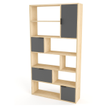 Morrison Shelf 3 Doors - White Oak